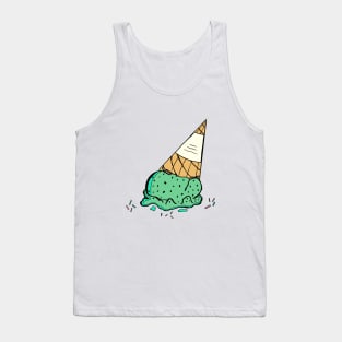 Mint Chocolate Chip Ice Cream Cone Tank Top